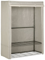 Home Double Heavy Duty Covered Rail - White | White Clothes Garment Storage Rail