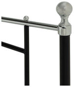 Yani Single Metal Bed Frame - Black | Kids Bedroom Furniture Guest Sleep Frame