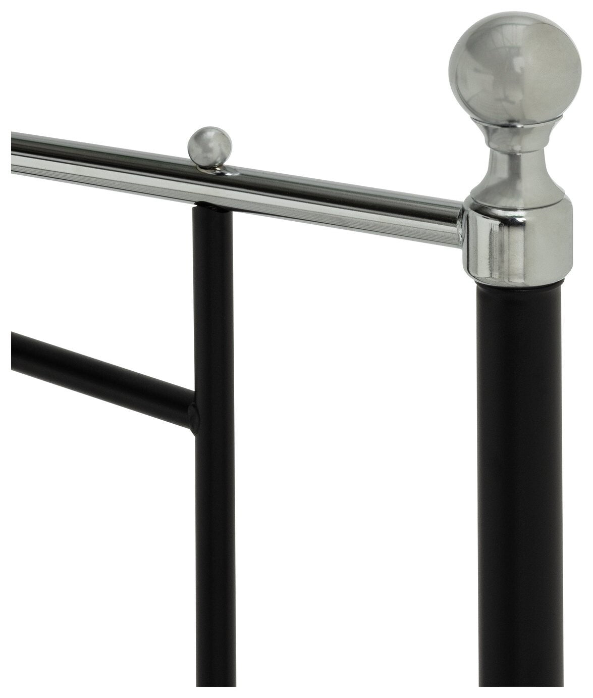 Yani Single Metal Bed Frame - Black | Kids Bedroom Furniture Guest Sleep Frame