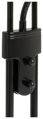 Father & Child Uplighter Floor Lamp Black | Adjustable Reading Light Modern Home
