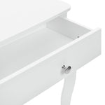 Home Amelie 1 Drawer Dressing Table - White | Stylish Makeup Station