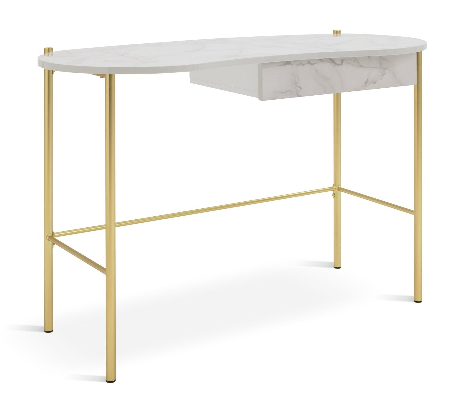 Habitat Dulcie 1 Drawer Office Desk - Marble Effect