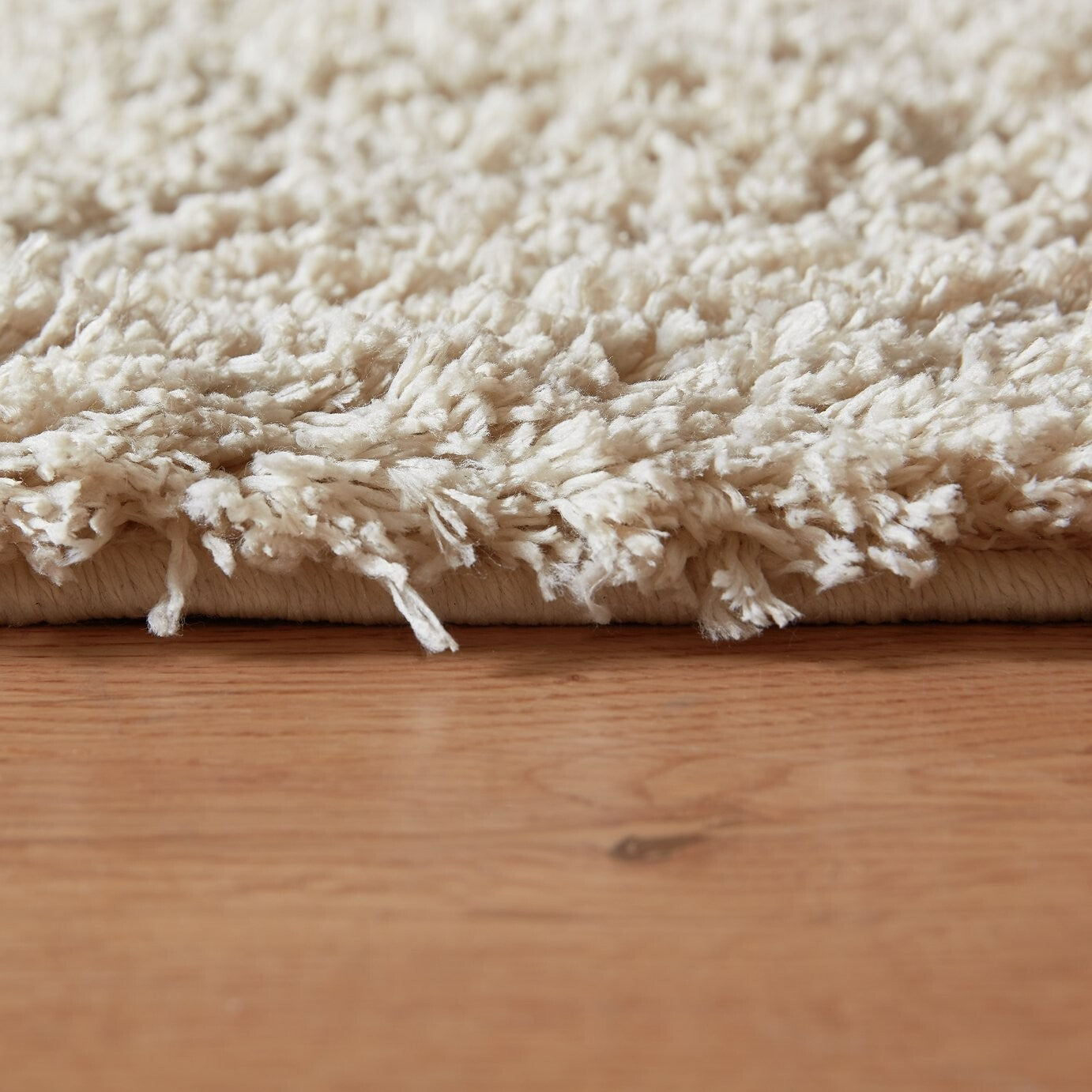 Habitat Recycled Cosy Plain Shaggy Rug - 200x290cm - Ivory