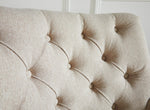 Birlea Padstow Fabric Accent Chair - Wheat |Elegant button back occasional chair