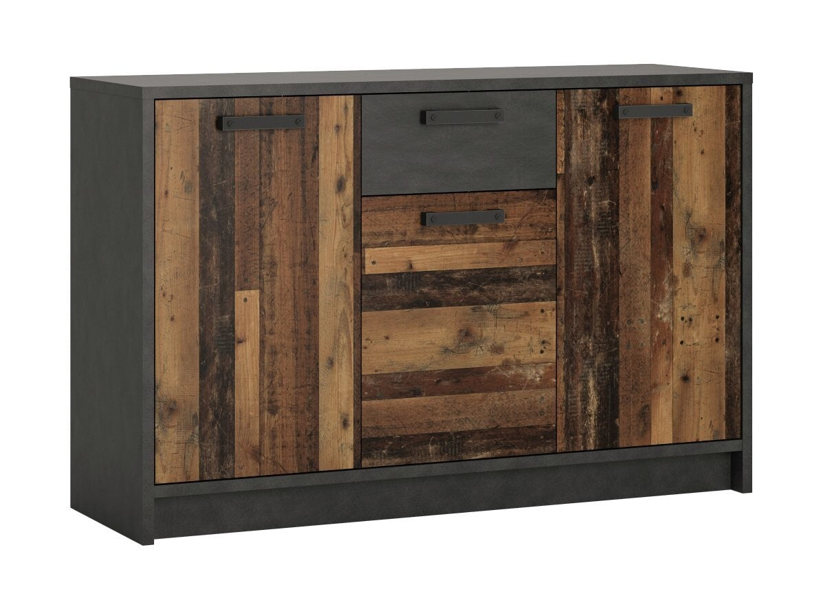 Nubi 3 Door 1 Drawer Chest - Wood Effect ( B Grade 38854 - 38856 )