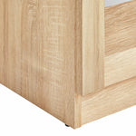Home Carla 2 Door Display Cabinet - Oak | Modern Home Showcase