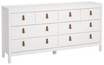 Tvilum Madrid 8 Drawer Chest - White | Modern Bedroom Storage