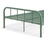Home Charlie Small Double Bed Frame Sage Green | Metal Bedroom Furniture