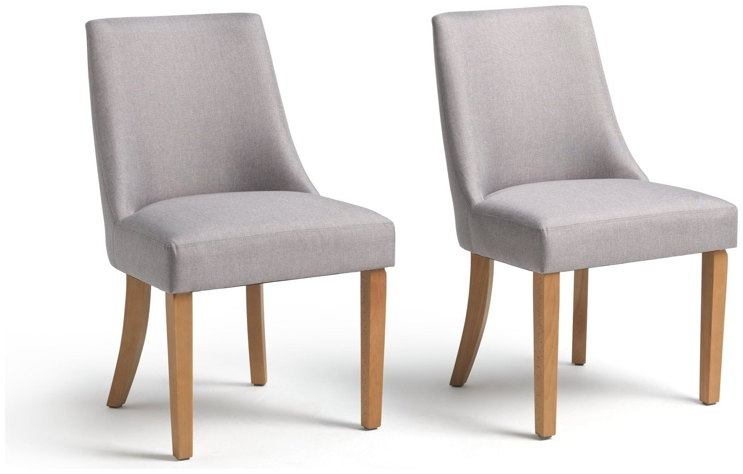 Alec Pair of Dining Chairs - Grey | Stylish Dining Accent
