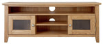 Home Islington 2 Door Oak TV Unit - Natural | Organized Media Space
