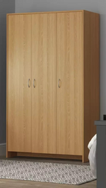 Seville 3 Door Wardrobe - Oak Effect (B Grade)
