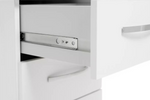 Hallingford 3 Drawer Bedside Table -White Gloss