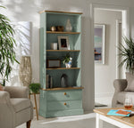 Home Winchester Bookcase - Green | Elegant Room Arrangement