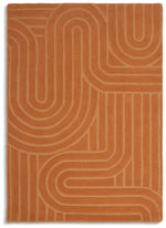 Habitat Mirage Carved Ginger Cut Pile Rug - 170x120cm