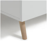 Skandi 1 Door 3 Drw Open Wardrobe -White Two Tone