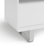 Home Sleigh 2 Door 1 Drawer TV Unit - White Gloss ( B Grade )