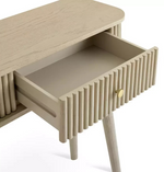Home Kendi 2 Drawer Console Table Natural | Hallway Storage Furniture Unit