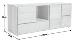 Block 1 Drawer Oak Sideboard - Natural | Block Collection Wooden Cabinet