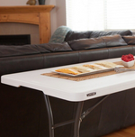 Lifetime 6ft Folding Plastic Camping Table |Portable Outdoor Picnic or BBQ Table