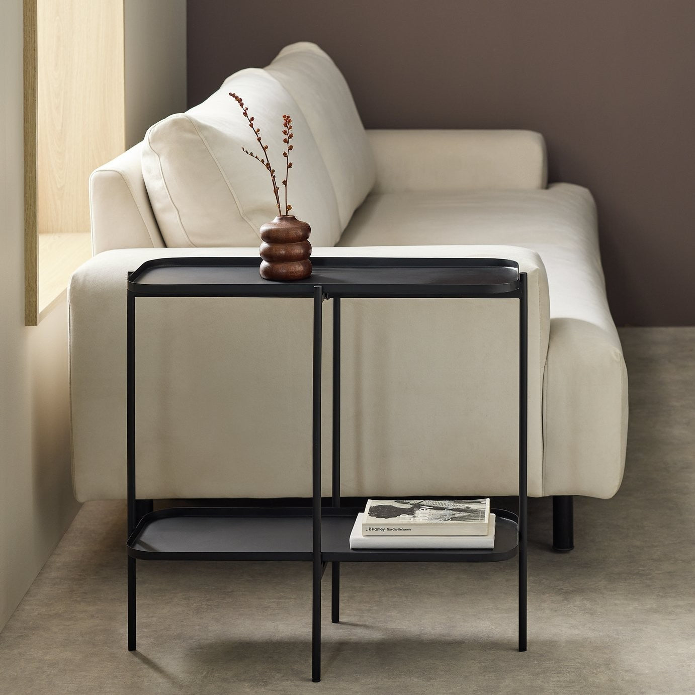 Melling Sofa Side Table - Black