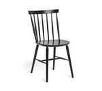 Habitat Talia Pair of Solid Wood Dining Chairs - Black