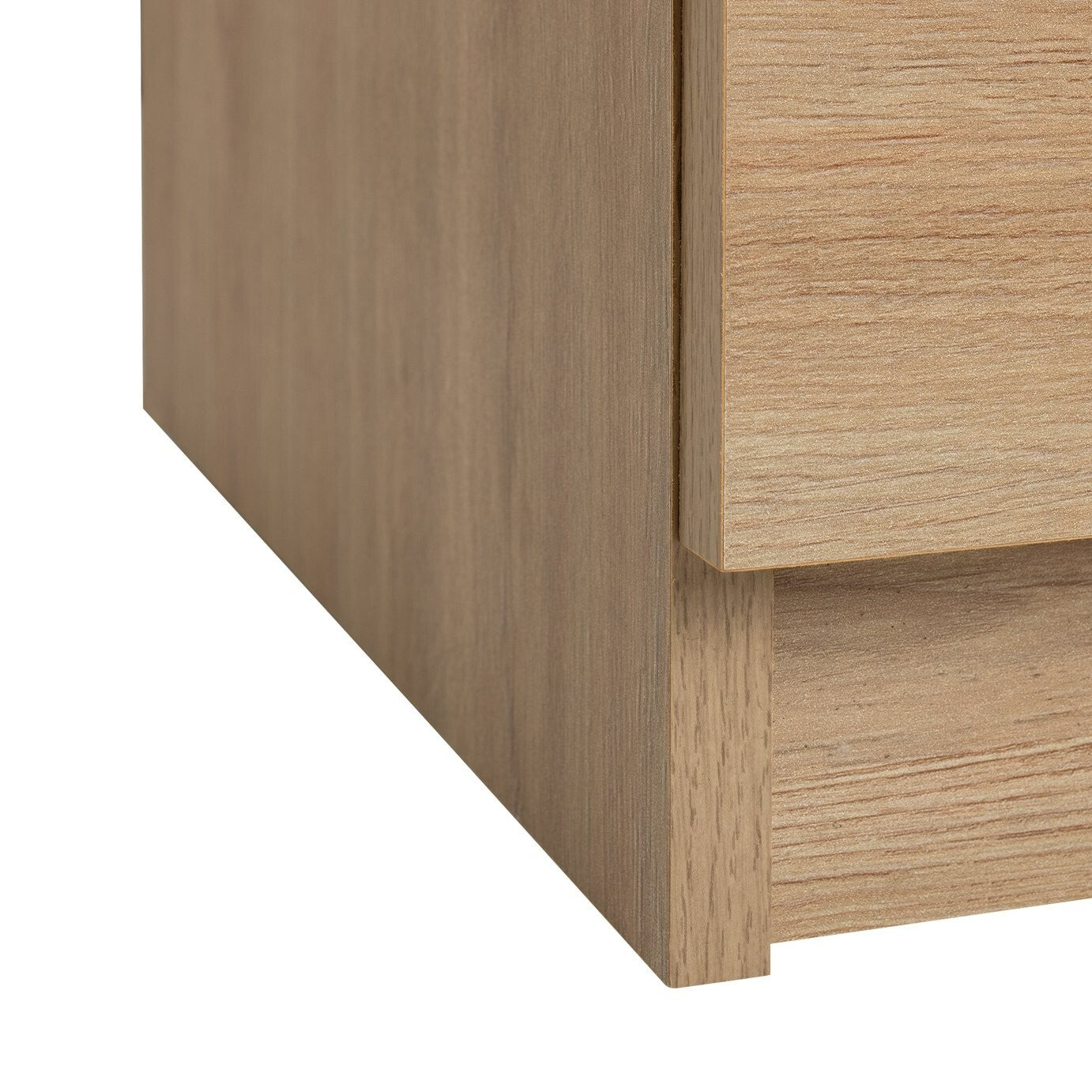Brisbane 3 Drawer Bedside - Oak