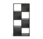 Home Squares 8 Cube Storage Unit Dark Grey | Organizer Shelf for Living Room
