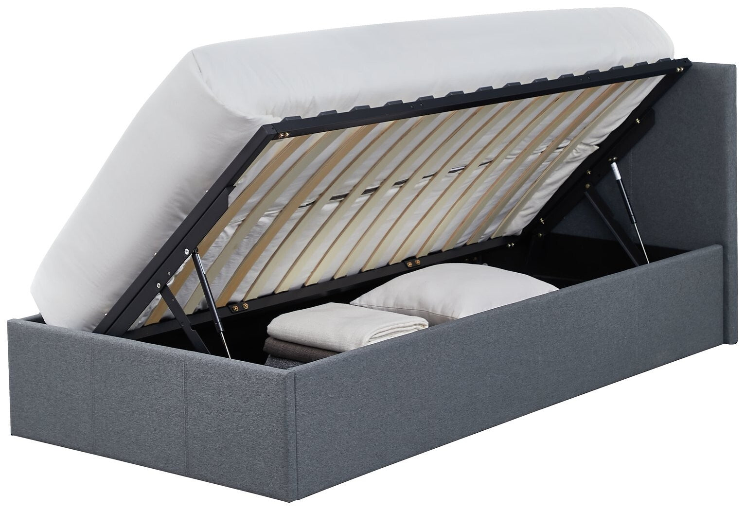 Heathdon Single Ottoman Bed Frame - Grey