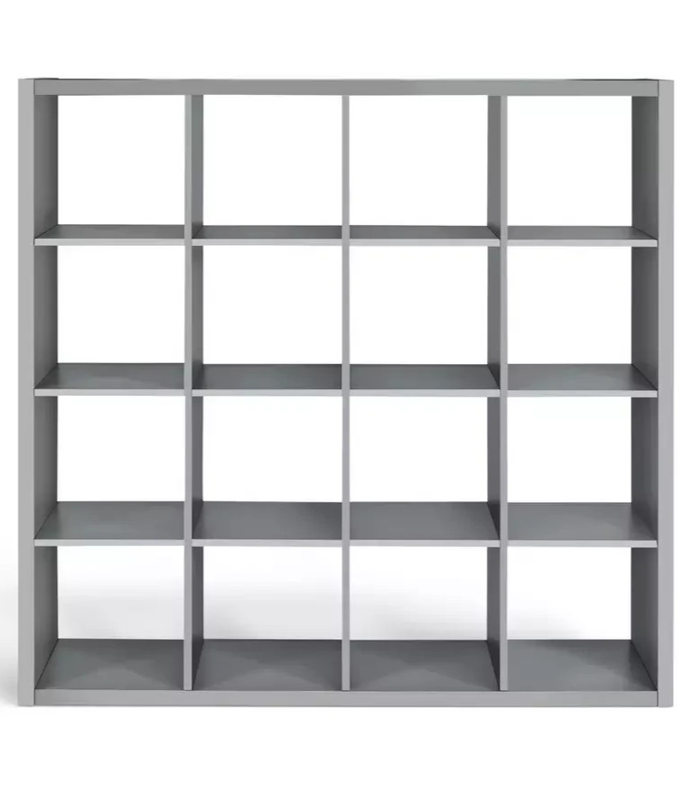 Squares Plus 16 Cube Storage Unit - Grey (B Grade 1128)