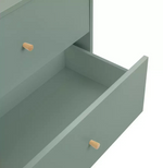 Otto 6 Drawer Chest Green | Bedroom Storage Chest of Drawers