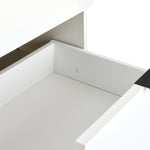 Zeke 1 Door 5 Drawer Short Wardrobe - White | Compact Clothing Organization