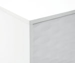 Zander Textured Large Sideboard -White | Modern Living Storage