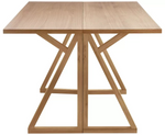 Heath Oak 4 Seater Folding Table Natural | Space Saving Dining Table Furniture