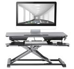 ProperAV Two-Tier Stand-Up Desk Workstation - Black ( B Grade 19232 )