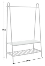 Turner Clothes Rail with Shoe Rack - Green