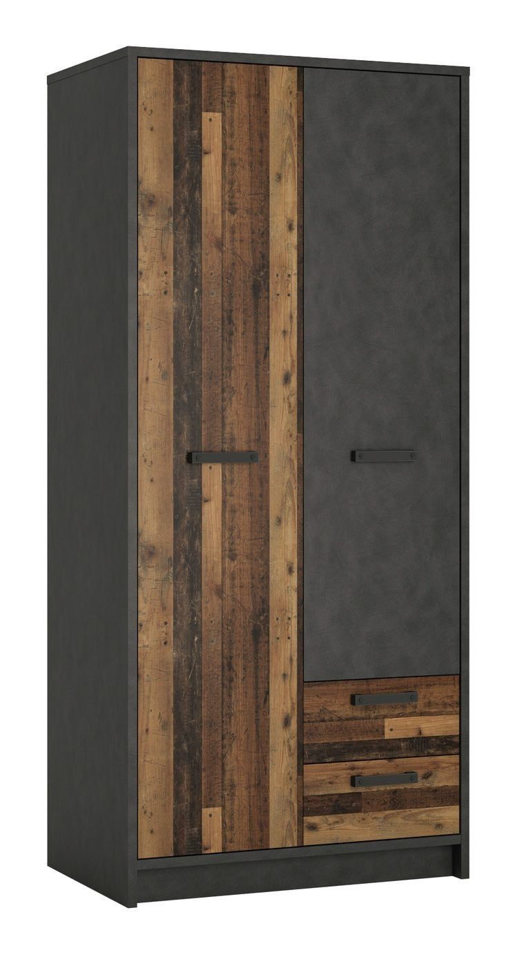 Nubi 2 Door 2 Drawer Wardrobe | modern wardrobe