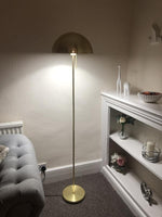 Mushroom Floor Lamp Brushed Brass | Modern Standing Floor Light Home Lighting