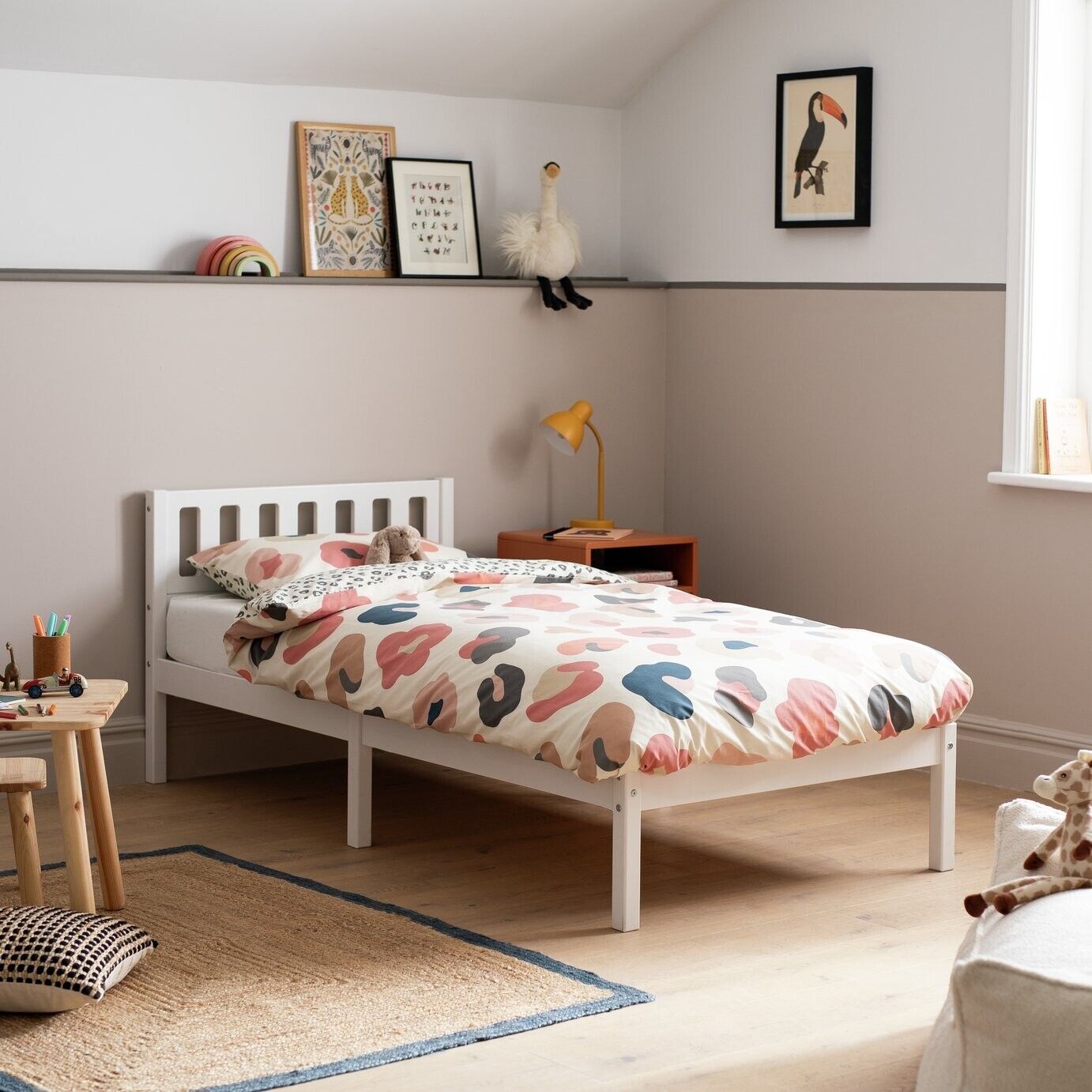 Habitat Ronnie Single Bed Frame - White ( B Grade 9073 )