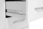 Hallingford 3 Drawer Bedside Table -White Gloss ( B grade 19046 )