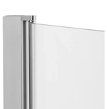 Straight Half Screen Bath Screen - Silver
