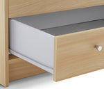 Malibu 2 Door 2 Drawer Wardrobe - Beech Effect |Bedroom Storage Unit for Clothes