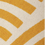 Global Swirl Yellow Cotton Rug 120x170cm | Modern Living Room Floor Rug Carpet