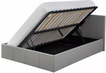 Lavendon Small Double Side Open Ottoman Bed- Grey (B GRADE)