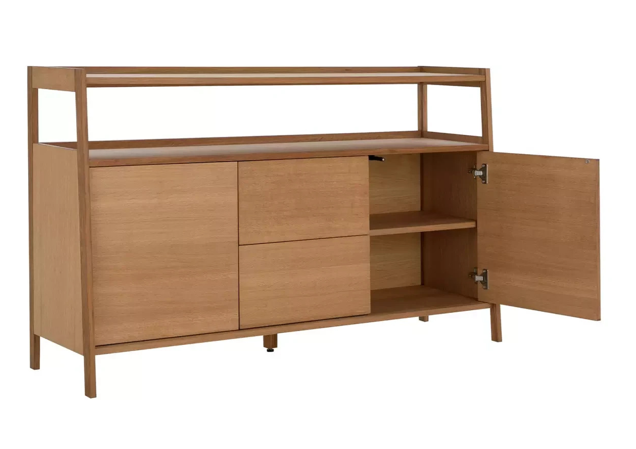 Marston 2 Door 2 Drawer Sideboard Natural | Wooden Storage Cabinet Furniture