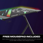 X Rocker Arteon RGB Esports Gaming Desk Black | App Controlled LED Computer Desk