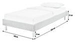 Home Arthur Platform Double Bed Frame - Dark Grey | Modern bed frame