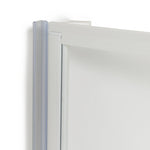 3mm Framed Bath Screen White | Toughened Glass Shower Panel Bath Screen