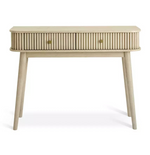 Home Kendi 2 Drawer Console Table Natural | Hallway Storage Furniture Unit