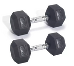 Pro Fitness 10kg Hex Dumbbell Set | Strength Training Weights Home Gym Equipment