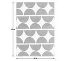 Habitat Mid Century Mini Geo Rug - Grey & White - 160x230cm